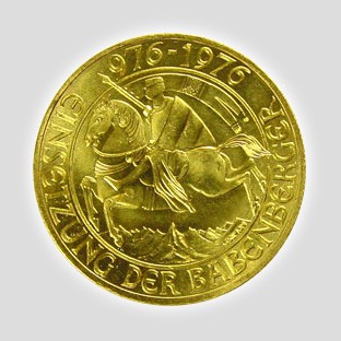 1000 Schilling Babenberger - Bundesgoldmünze 1976