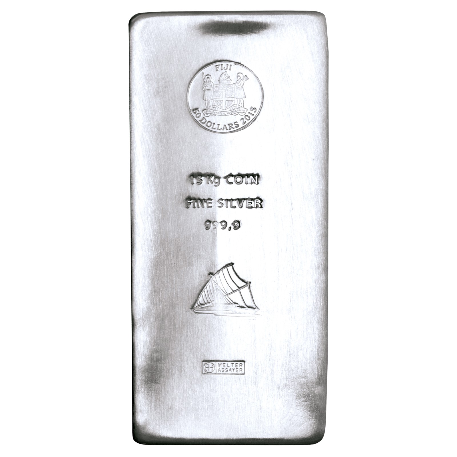 15 Kilogramm Silber Argor Heraeus Fiji, Niue oder Cook Islands-Silbermünze (Sonderprägung in Barrenform), Differenzbesteuert § 24 UStG