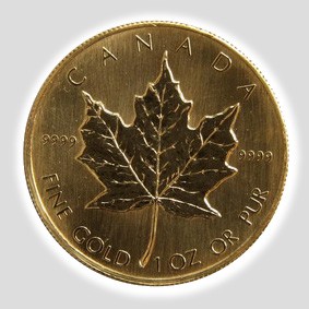 1 Unze Maple Leaf Gold 