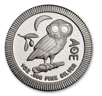 1 Unze Silbermünze Eule von Athen, Differenzbesteuert § 24 UStG