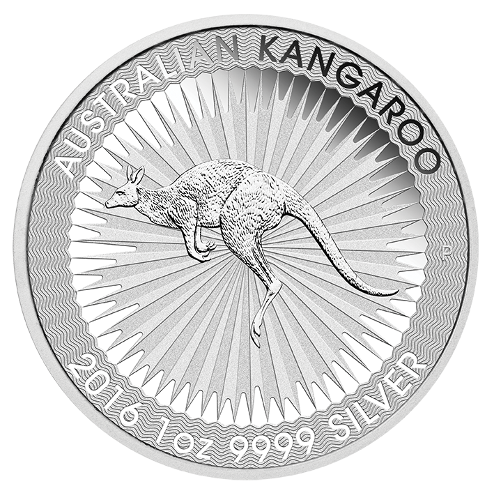 1 Unze Australien Kangaroo Silber, Differenzbesteuert  § 24 UStG