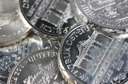 1 Unze Silber Diverse Münzen Feinsilber 999+ / 1000 Zweitware (beschädigt, angelaufen), Differenzbesteuert § 24 UStG