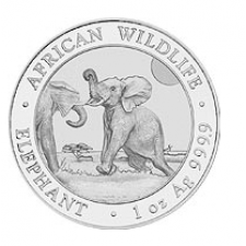 1 Unze Silbermünze Somalia Elefant 2023, Differenzbesteuert § 24 UStG