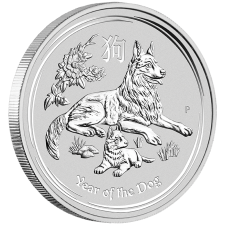 1 Kilogramm Australian Lunar II Hund 2018, Differenzbesteuert § 24 UStG 